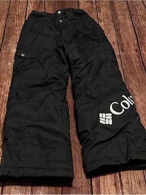 Columbia Black Jacket with Blue Trim Label